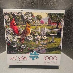 Buffalo 1000 Piece Puzzle Kim Norlien Cardinals Garden